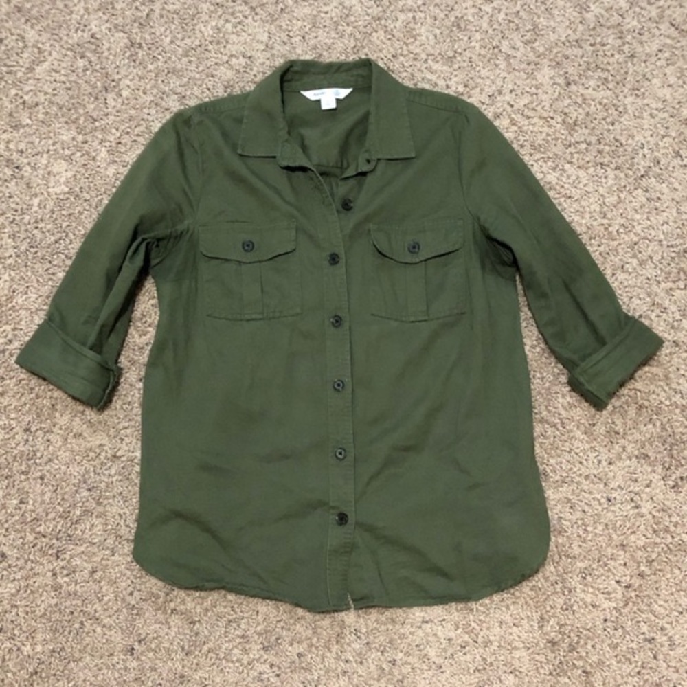 🔅green button up shirt🔅